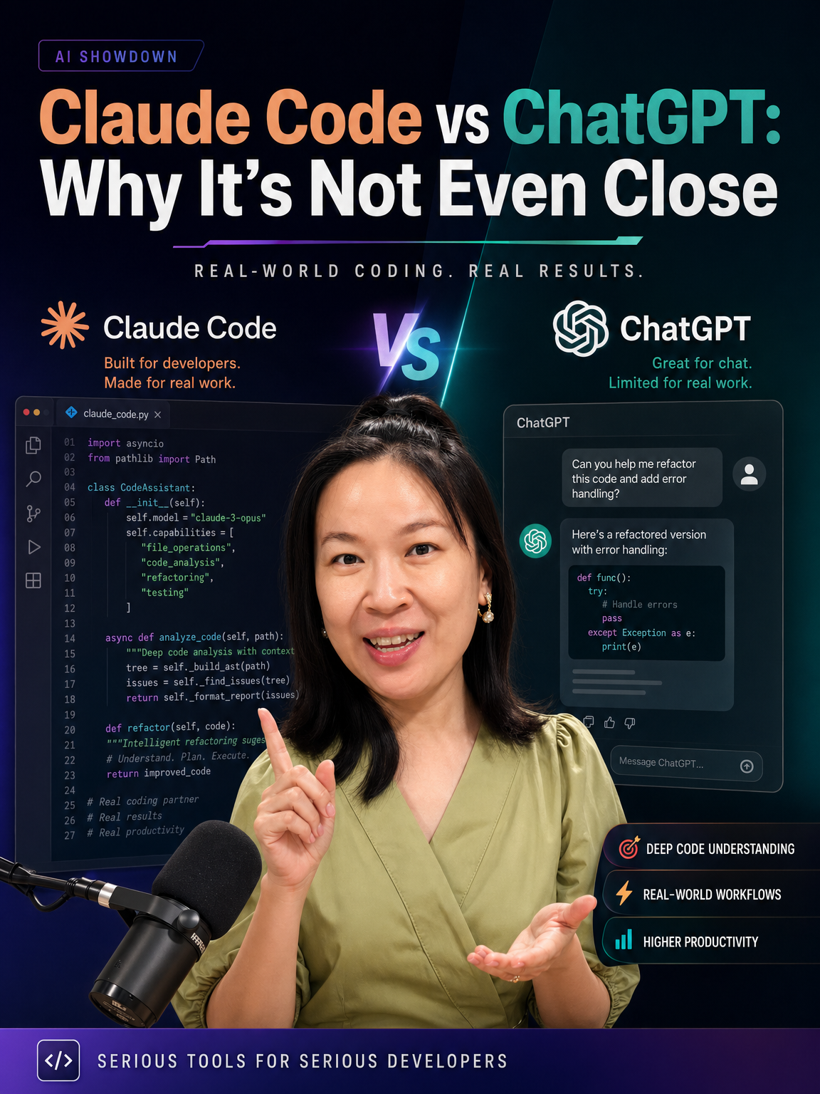 Claude Code vs ChatGPT: Why It's Not Even Close