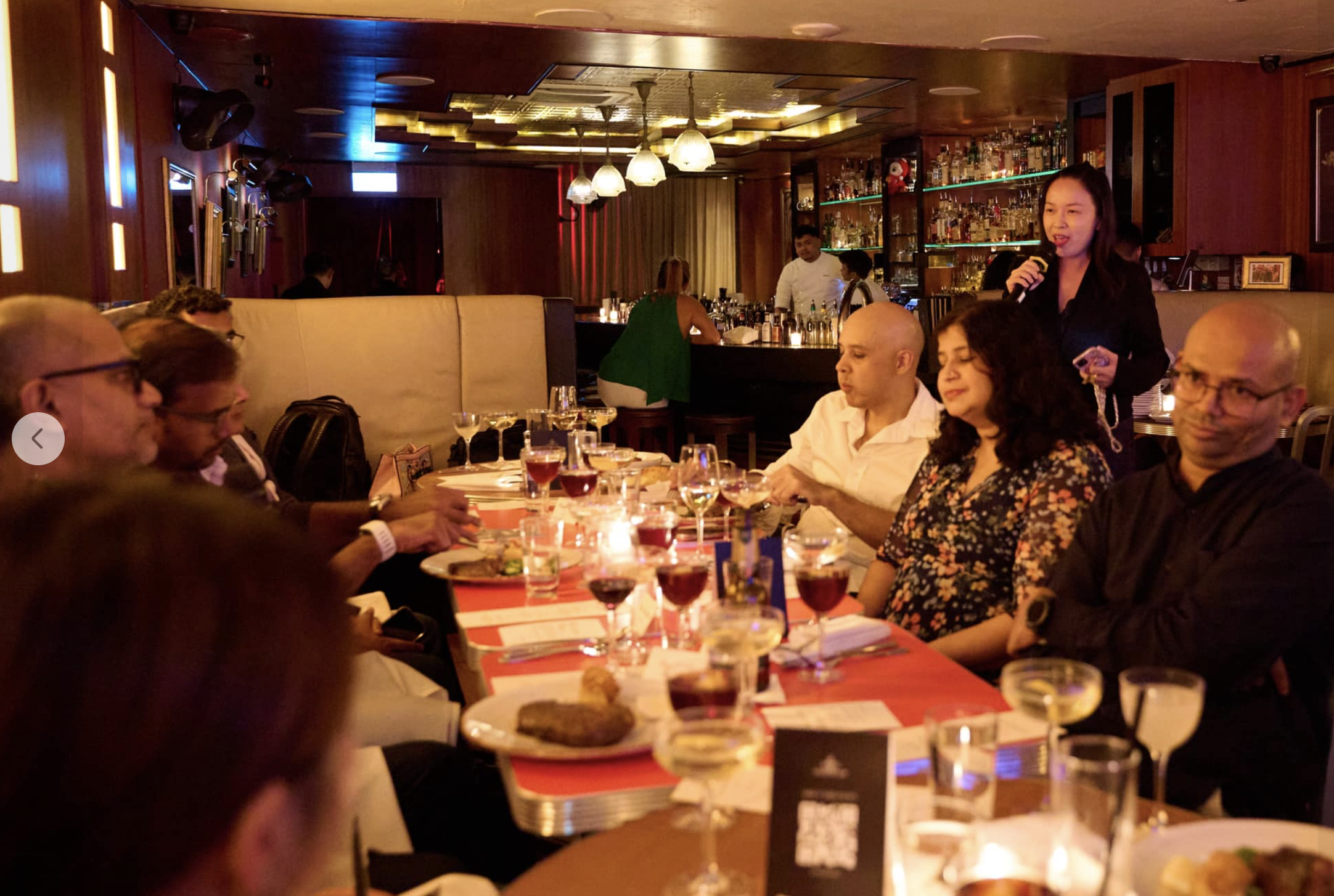 Candlelit dinner speaker event